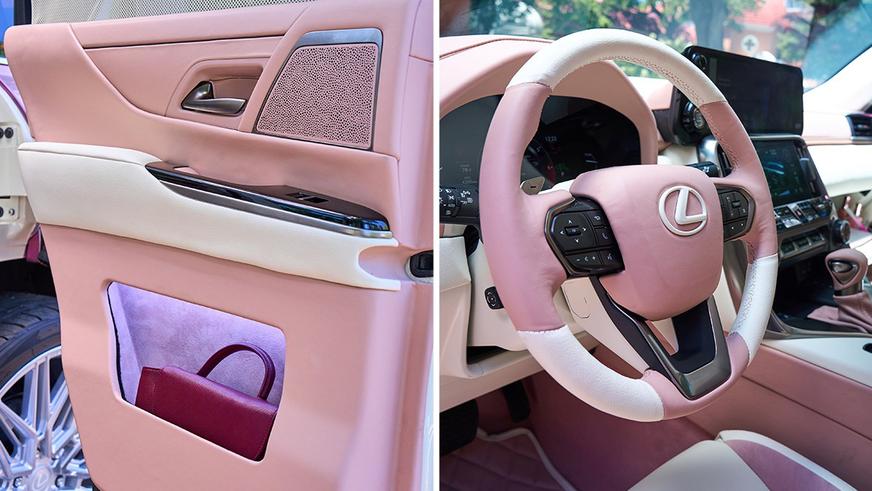Lexus LX превратили в гламурный маникюрный салон