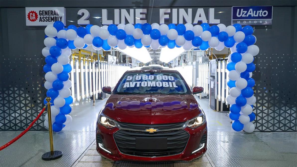 Завод UzAuto Motors выпустил 5-миллионный автомобиль