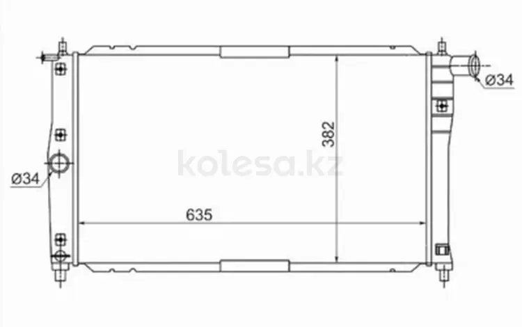 Радиатор охлаждения двигателя за 3 900 тг. в Караганда