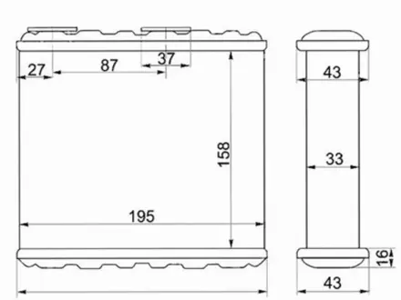 Радиатор печки за 8 600 тг. в Алматы