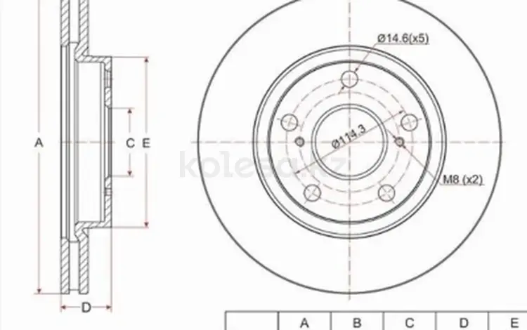 Диск тормозной за 10 750 тг. в Алматы
