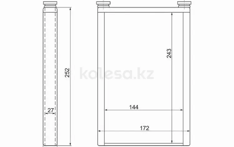 Радиатор печки за 8 550 тг. в Астана