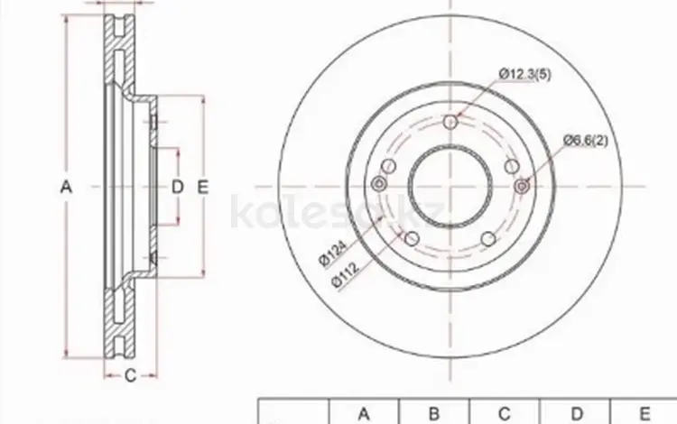 Диск тормозной за 12 750 тг. в Алматы