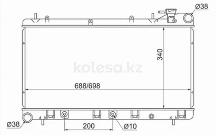 Радиатор охлаждения двигателяfor23 600 тг. в Караганда