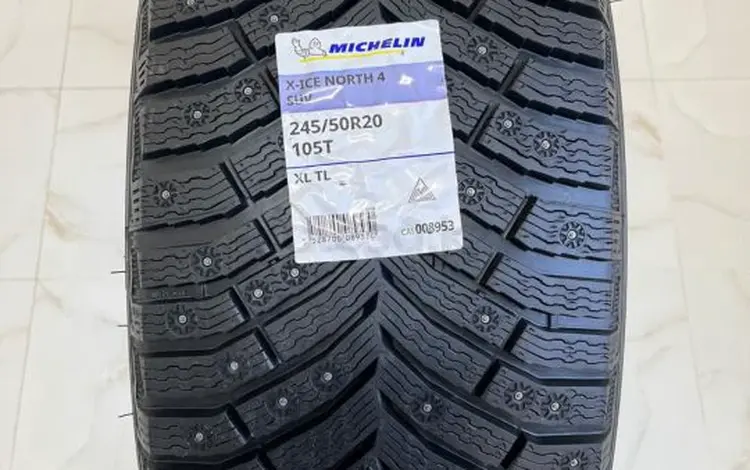 245/50/20. Michelin X ice north 4. Шипованные шины за 300 000 тг. в Алматы