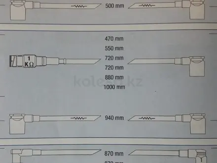 Свечные провода MERCEDES BENZ код 85050 FAE Испания за 19 500 тг. в Алматы – фото 2