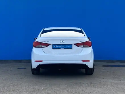 Hyundai Elantra 2015 года за 6 280 000 тг. в Алматы – фото 4