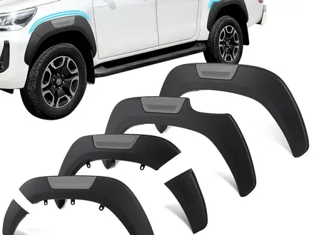 Расширители арок дизайн 21+ Adventure на Toyota Hilux Revo 2016-2023 г.в. за 110 000 тг. в Атырау – фото 2