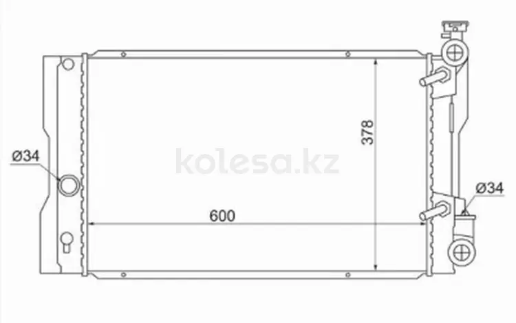Радиатор охлаждения двигателя за 24 350 тг. в Караганда
