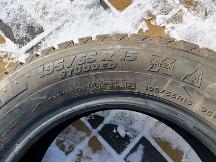 Шины 195/65 R15 — "Michelin X-Ice North XIN2" (Россия), шипованны за 125 000 тг. в Астана – фото 8