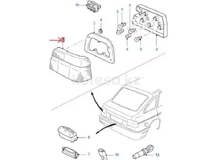 Стекло фары фонари FORD Escort за 5 500 тг. в Актобе – фото 15