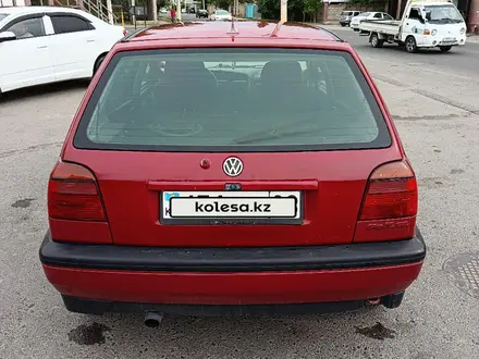 Volkswagen Golf 1992 года за 800 000 тг. в Тараз – фото 2