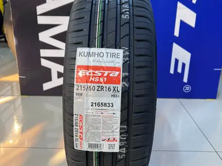 215/60 R16 99W XL Kumho 2023 Ecsta HS51 за 27 900 тг. в Алматы