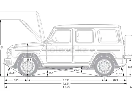 Mercedes-Benz G 580 EQ 4MATIC 2025 года за 123 218 000 тг. в Алматы – фото 14
