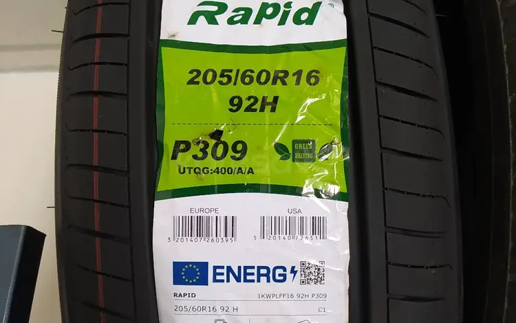 Rapid 205/60R16 P309үшін21 600 тг. в Шымкент