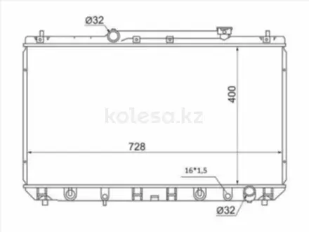 Радиатор двигателя за 25 300 тг. в Алматы