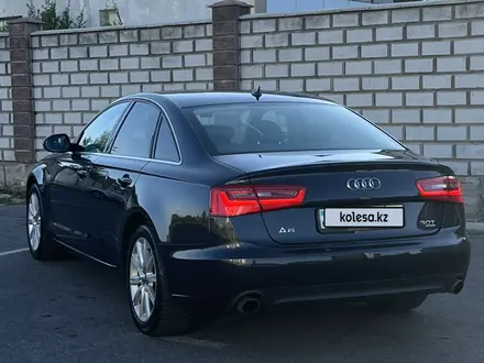 Audi A6 2013 года за 9 500 000 тг. в Алматы – фото 4