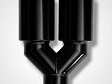 Выхлопная насадка AKRAPOVIC (двойная, черный глянец) за 20 000 тг. в Алматы – фото 3