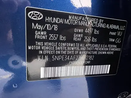 Hyundai Sonata 2018 года за 9 400 000 тг. в Караганда – фото 10