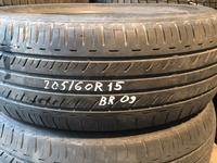 Резина летняя 205/60 r15 Bridgestone, 2 колеса, из Японии за 25 000 тг. в Алматы