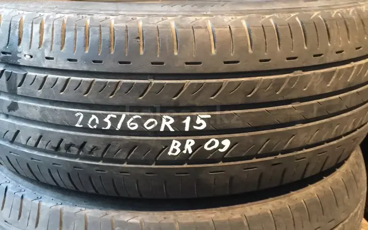 Резина летняя 205/60 r15 Bridgestone, 2 колеса, из Японииүшін25 000 тг. в Алматы