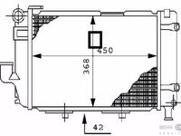 Радиатор Mercedes w124 (85-95) (автомат без кондёра)/(m103/m104)/(450x370)үшін40 000 тг. в Алматы