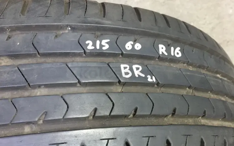 Резина летняя 215/60 r16 Bridgestone одиночка, из Японииүшін25 000 тг. в Алматы