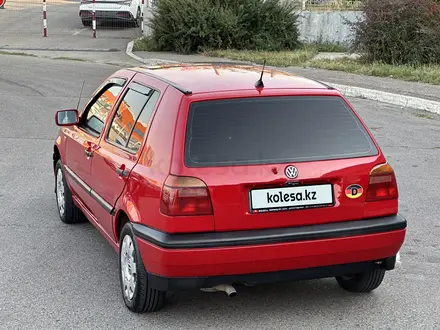 Volkswagen Golf 1994 года за 1 390 000 тг. в Алматы – фото 7