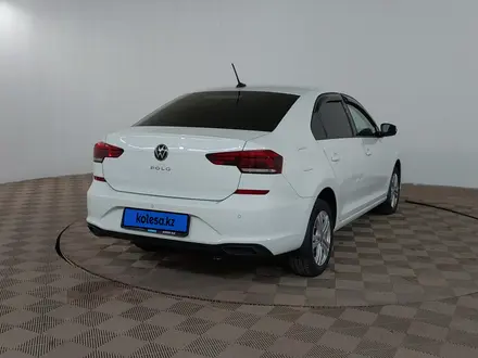 Volkswagen Polo 2021 года за 7 990 000 тг. в Шымкент – фото 5