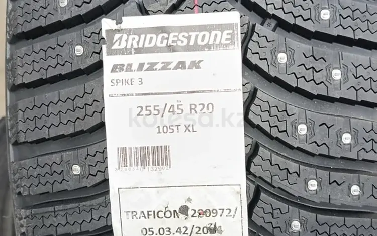 255-45-20 Bridgestone Blizzak Spike 3 за 124 500 тг. в Алматы