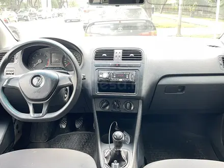 Volkswagen Polo 2016 года за 3 300 000 тг. в Алматы – фото 5
