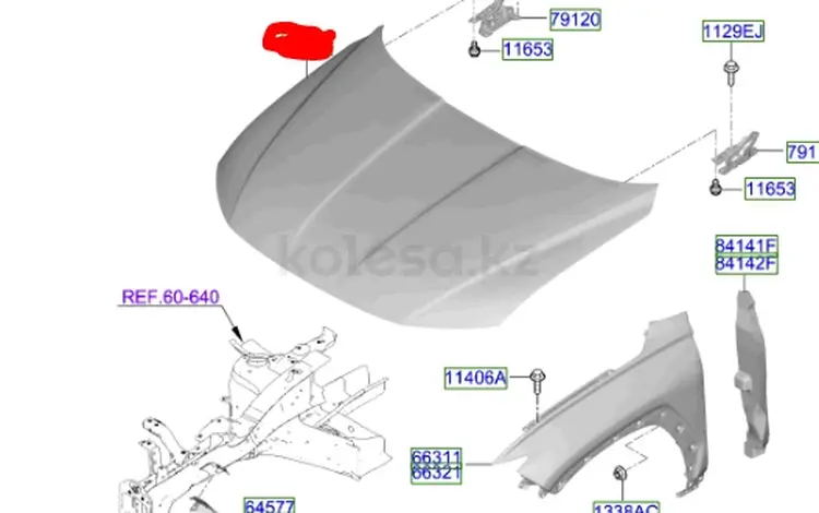 Капот Tucson 20-25 NX4 за 200 000 тг. в Кызылорда
