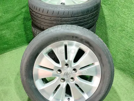 Диск с Шинами Bridgestone nextry 225/55 R17 Toyota 5/114, 3 за 300 000 тг. в Алматы – фото 2