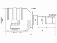 Шрус внутренний за 14 150 тг. в Караганда