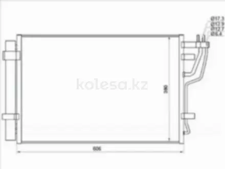 Радиатор кондиционера за 23 700 тг. в Алматы