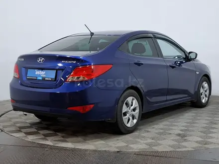 Hyundai Solaris 2015 года за 4 700 000 тг. в Астана – фото 5