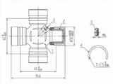 Крестовина карданного вала за 3 850 тг. в Астана