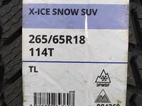 265/65R18 Michelin X-ice Snow SUV за 143 500 тг. в Шымкент