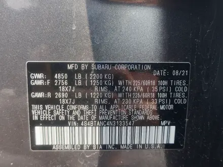 Subaru Outback 2021 года за 14 500 000 тг. в Алматы – фото 27
