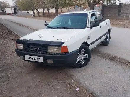 Audi 80 1990 года за 1 100 000 тг. в Шиели – фото 2