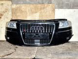 Ноускат Audi A8 S8 D3 1й рест 05-07г Ауди А8 Д3 A8D3 фары бампер телевизор за 500 000 тг. в Караганда