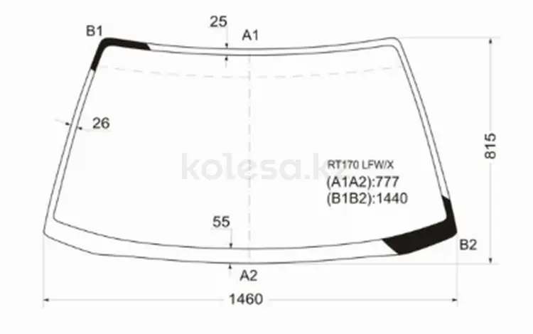 Стекло лобовое TOYOTA CORONA/CARINA II 4D SED 88-92for28 800 тг. в Алматы