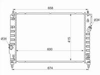 Радиатор двигателя за 22 550 тг. в Шымкент