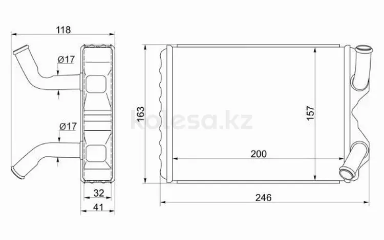 Радиатор печки за 9 800 тг. в Астана