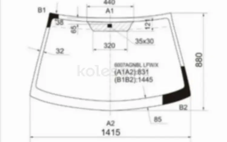 Стекло лобовое NISSAN ALMERA N16/N17 (RUS)/BLUEBIRD SYLPHY/SUNNY 4/5D 00-for18 950 тг. в Астана