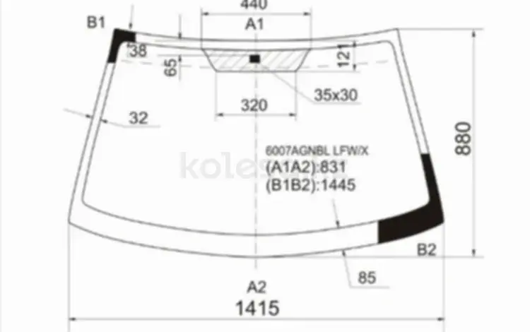 Стекло лобовое NISSAN ALMERA N16/N17 (RUS)/BLUEBIRD SYLPHY/SUNNY 4/5D 00- за 18 950 тг. в Астана