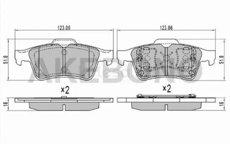 Колодки тормозные зад за 10 200 тг. в Талдыкорган