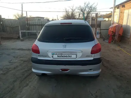 Peugeot 206 2007 года за 1 500 000 тг. в Ганюшкино – фото 7