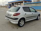 Peugeot 206 2004 годаfor2 000 000 тг. в Байконыр – фото 4