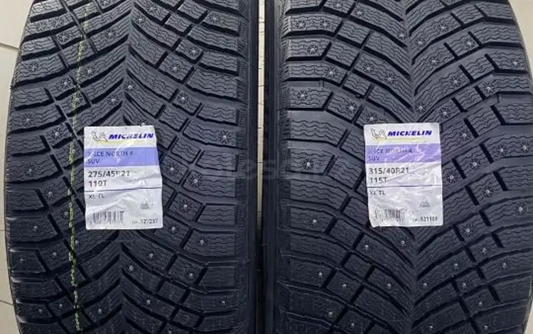 275/45/21 и 315/40/21. Michelin X ice north 4. Шипованныеfor350 000 тг. в Уральск